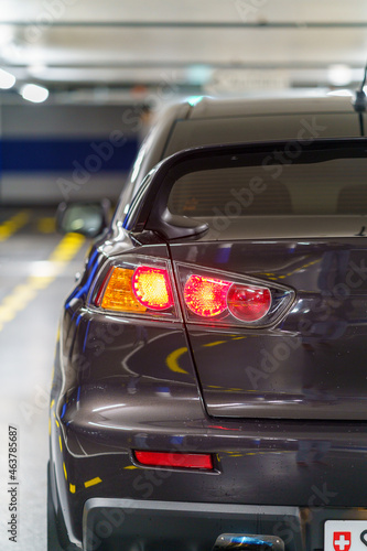Rückleuchte von einem Auto