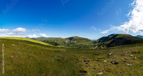 The landscape of the Carpathian Mountains 