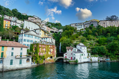 Small picturesque town of Nesso in Lake Como, Italy
