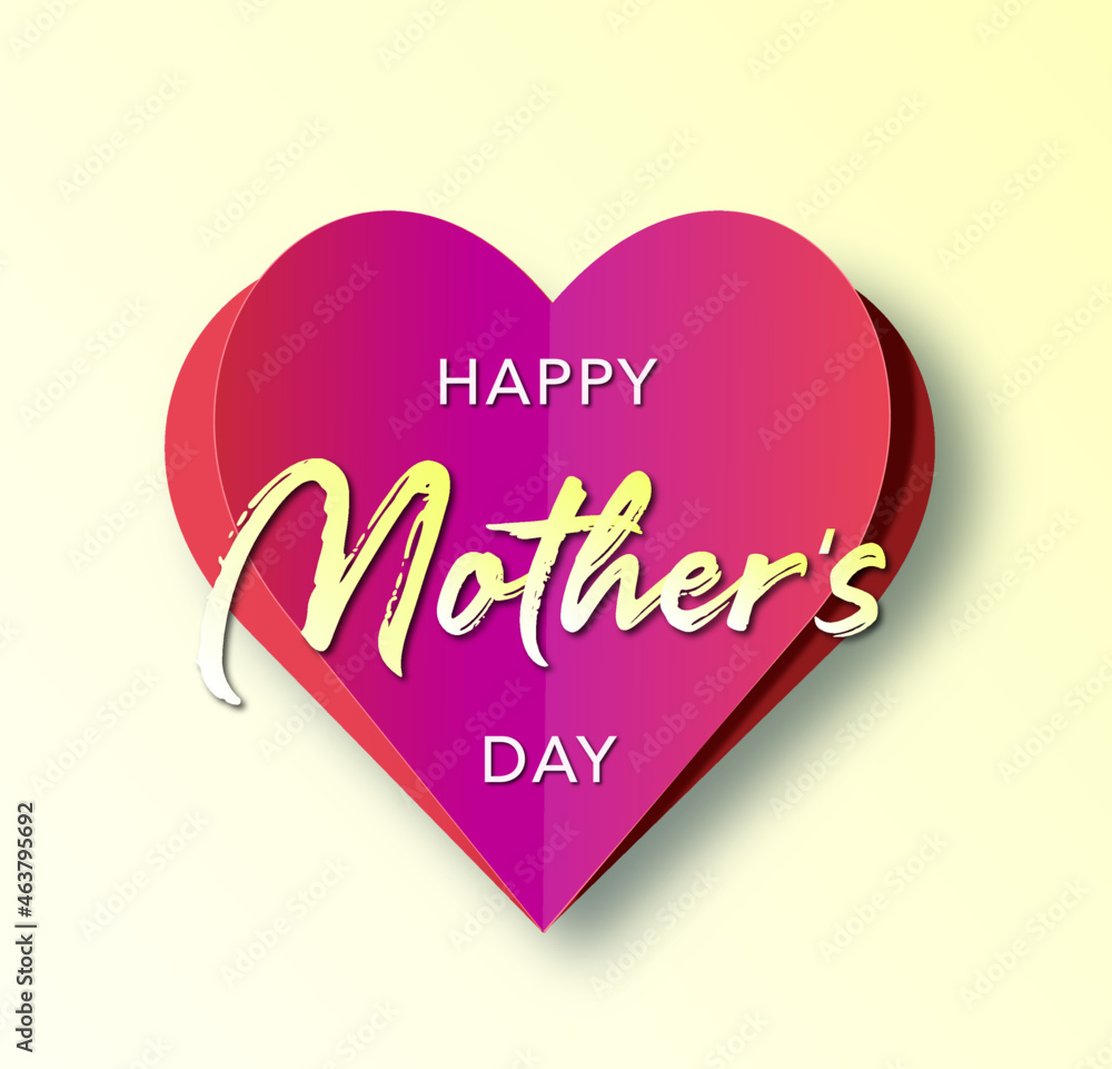 happy mother's day, vector illustration 
