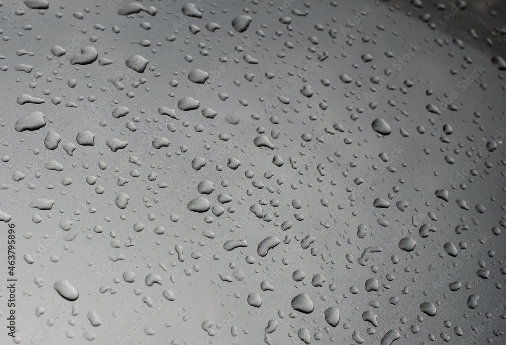 Raindrops on the surface. Wet surface after rain. Raindrops on the surface. Wet surface after rain.