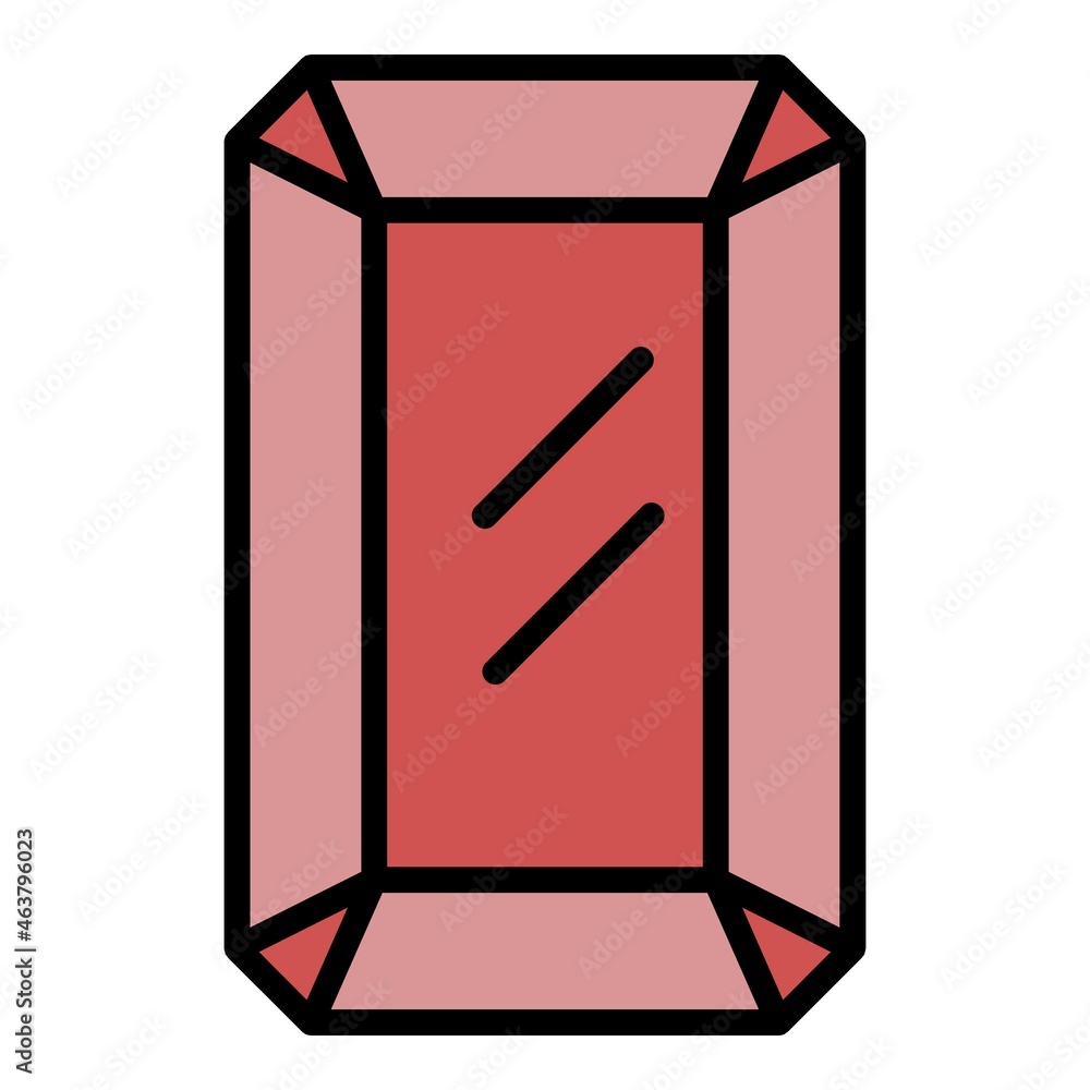 Sapphire jewel icon. Outline sapphire jewel vector icon color flat isolated Sapphire jewel icon. Outline sapphire jewel vector icon color flat isolated