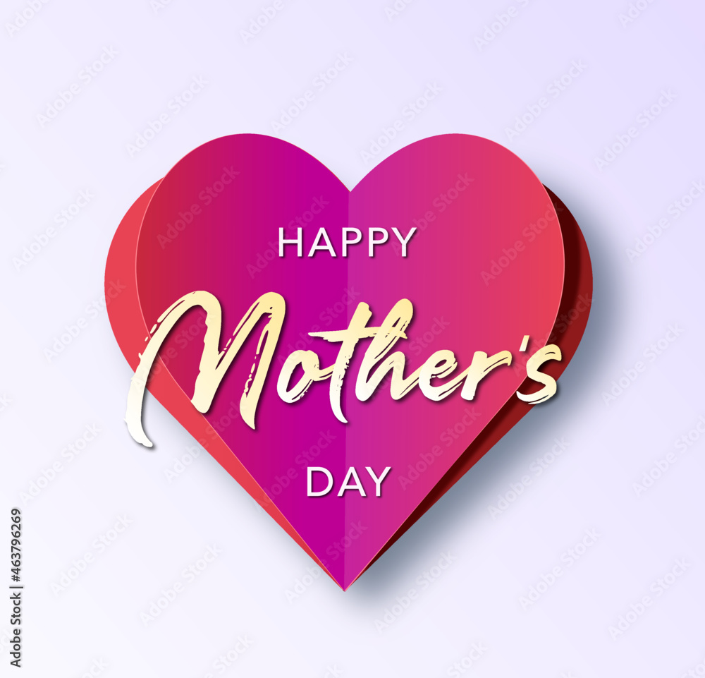 happy mother's day, card, vector illustration