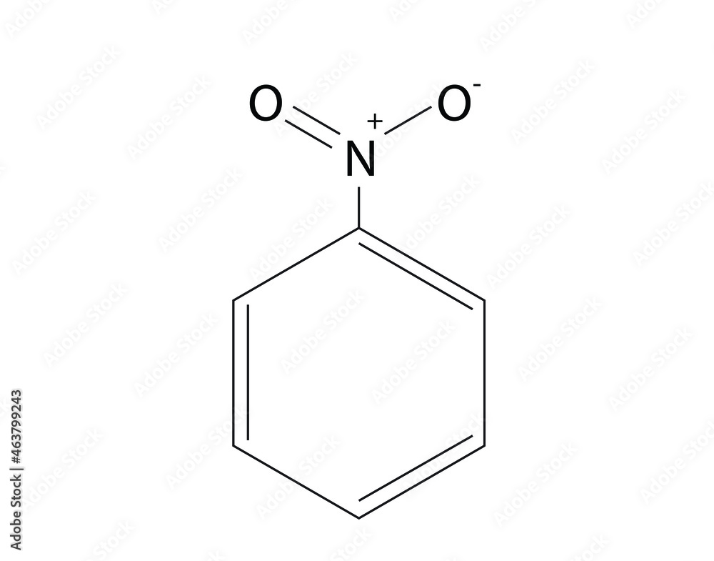 Chemical formula of Nitrobenzene (molecular structure of Nitrobenzene