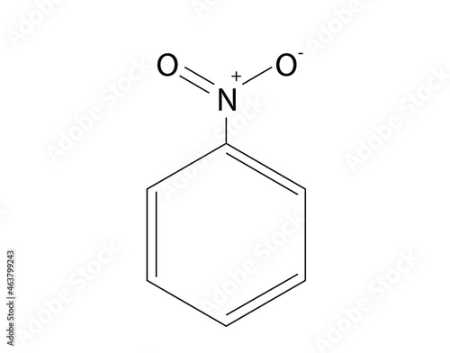Chemical formula of Nitrobenzene (molecular structure of Nitrobenzene)