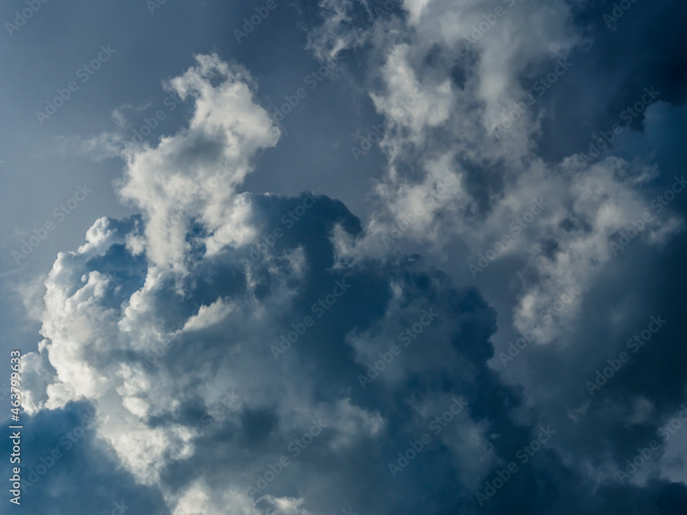 Fototapeta premium Dramatic andgry clouds, dark mood and dark colors