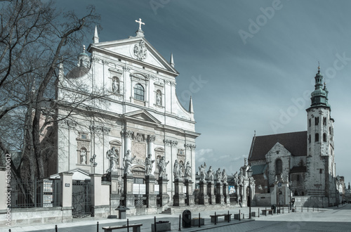 Kościoły na starym mieście w Krakowie