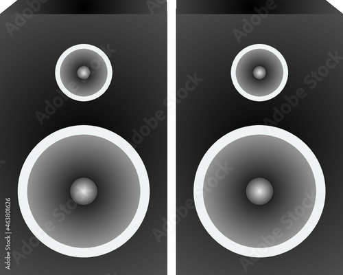 スピーカー2台セットのイラスト