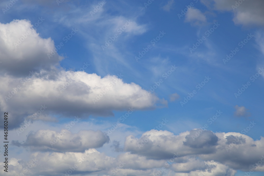 Beautiful blue sky with beautiful clouds. Day sky. Sunny day. Sky and clouds background Beautiful blue sky with beautiful clouds. Day sky. Sunny day. Sky and clouds background