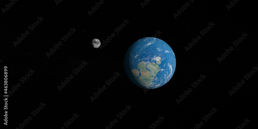Supercontinent Rodinia in earth and moon Stock Photo Adobe Stock
