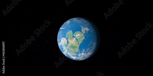 Earth planet with supercontinent Rodinia photo