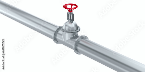 pipeline on white backgroun...