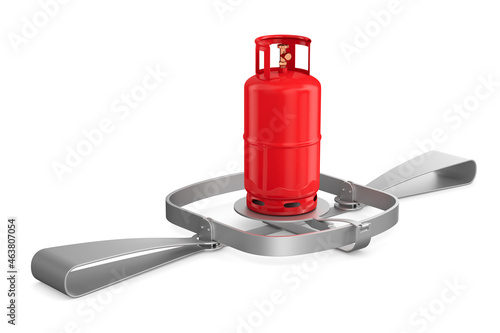 trap bear and gas cylinder ...