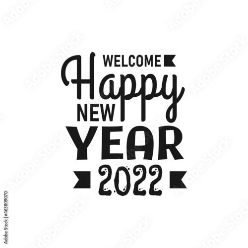 Happy New Year 2022 Lettering