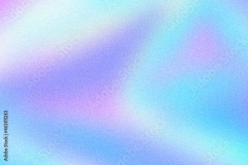 Abstract Modern pastel colored holographic background in 80s style. Crumpled iridescent foil textile real texture. Synthwave. Vaporwave style. Retrowave, retro futurism, webpunk photo