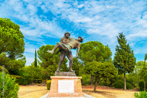 The Respect to Mehmetcik Memorial (Turkish: Mehmetcige Saygi Aniti) is a monument in the Gallipoli peninsula, Canakkale Province, Turkey. photo