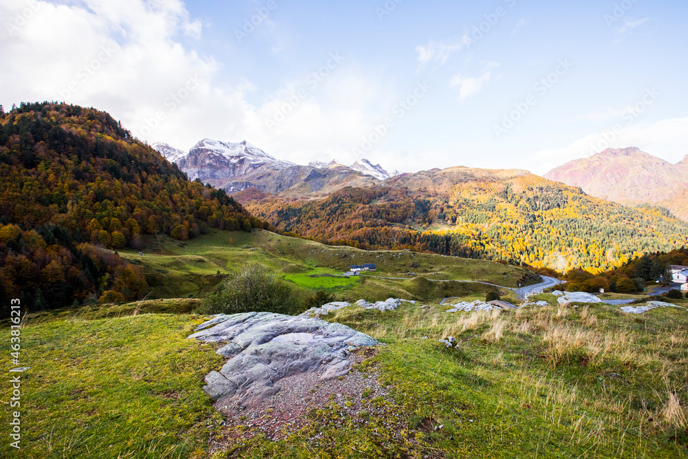 Autumn in Somport, Pyrenees, France
