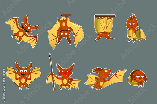 Vector set of emoji characters