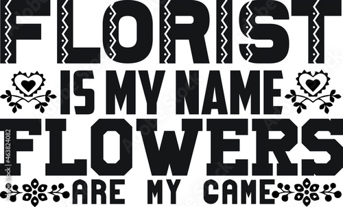 Florist T-Shirt Design
