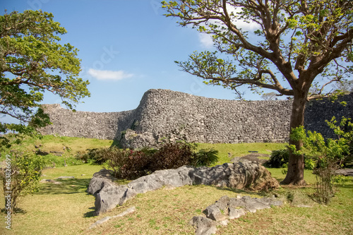 Nakijin Castle in Okinawa, Japan