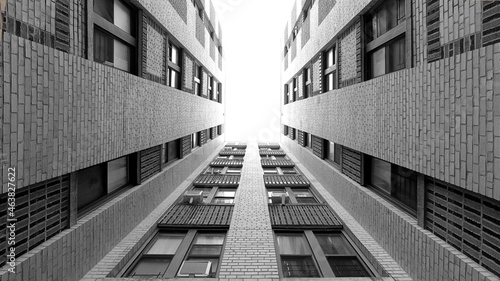 фотографія Abstract black and white architecture
