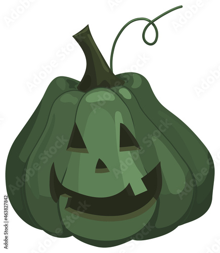 Jack o lantern. halloween pumpkin. Vector cartoon illustration.