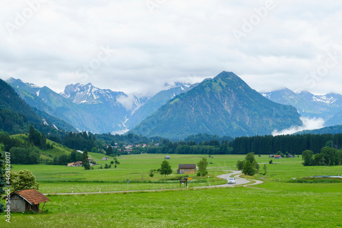 Alpenpanorama, Oberstdorf, Allgäu, Bayern, Deutschland, Europa