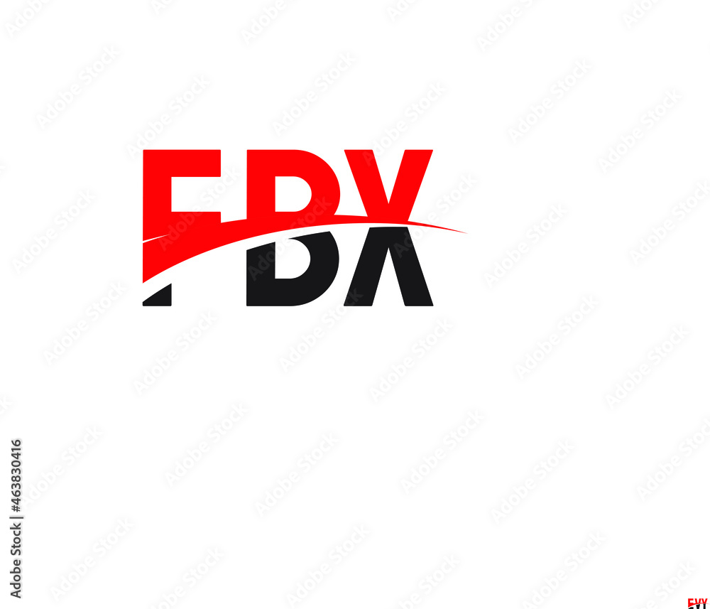 Fototapeta premium FBX Letter Initial Logo Design Vector Illustration