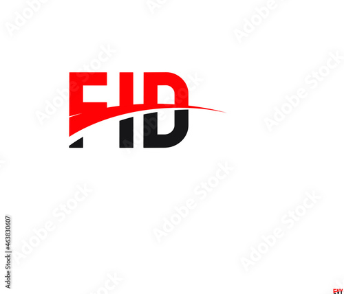 FID Letter Initial Logo Design Vector Illustration