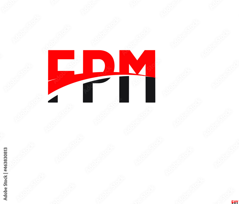 Fototapeta premium FPM Letter Initial Logo Design Vector Illustration