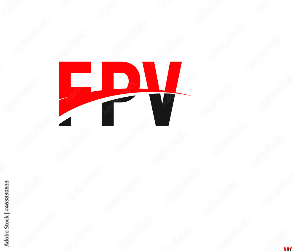 FPV Letter Initial Logo Design Vector Illustration FPV Letter Initial Logo Design Vector Illustration