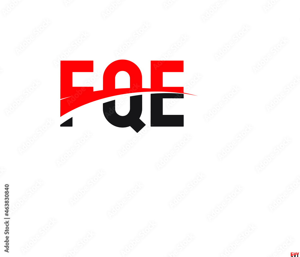 FQE Letter Initial Logo Design Vector Illustration FQE Letter Initial Logo Design Vector Illustration