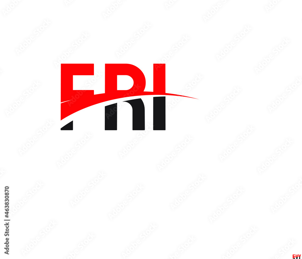 Obraz premium FRI Letter Initial Logo Design Vector Illustration
