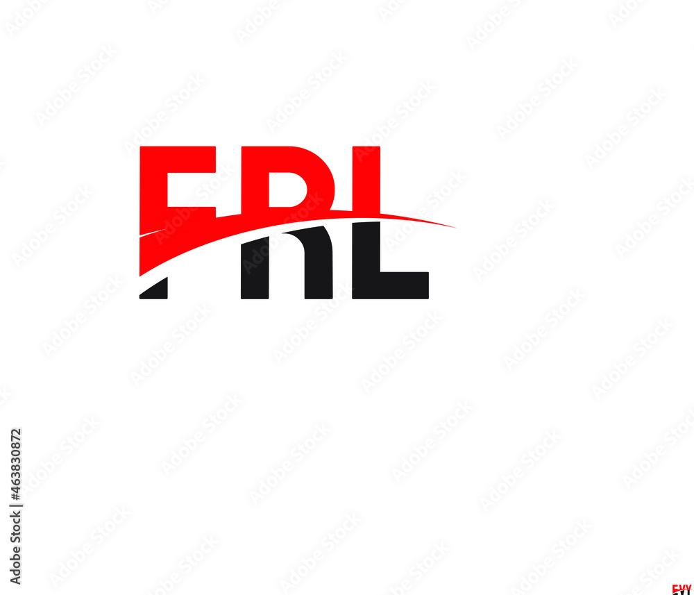 Obraz premium FRL Letter Initial Logo Design Vector Illustration