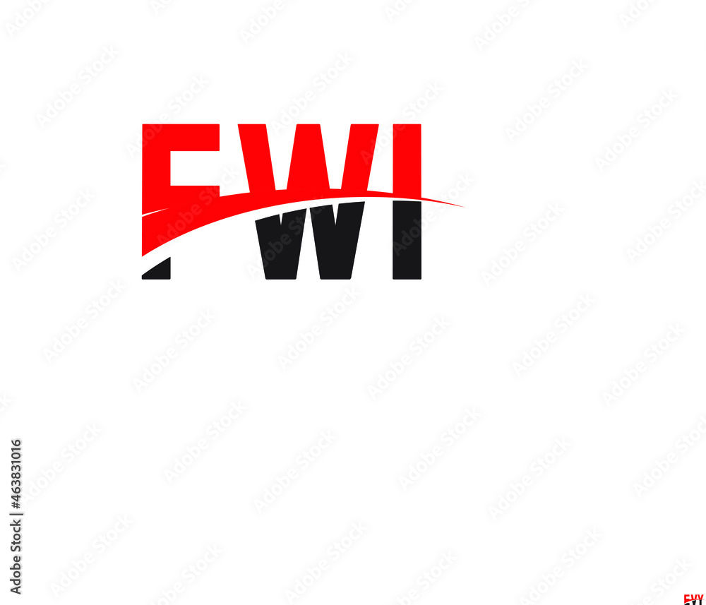 FWI Letter Initial Logo Design Vector Illustration FWI Letter Initial Logo Design Vector Illustration