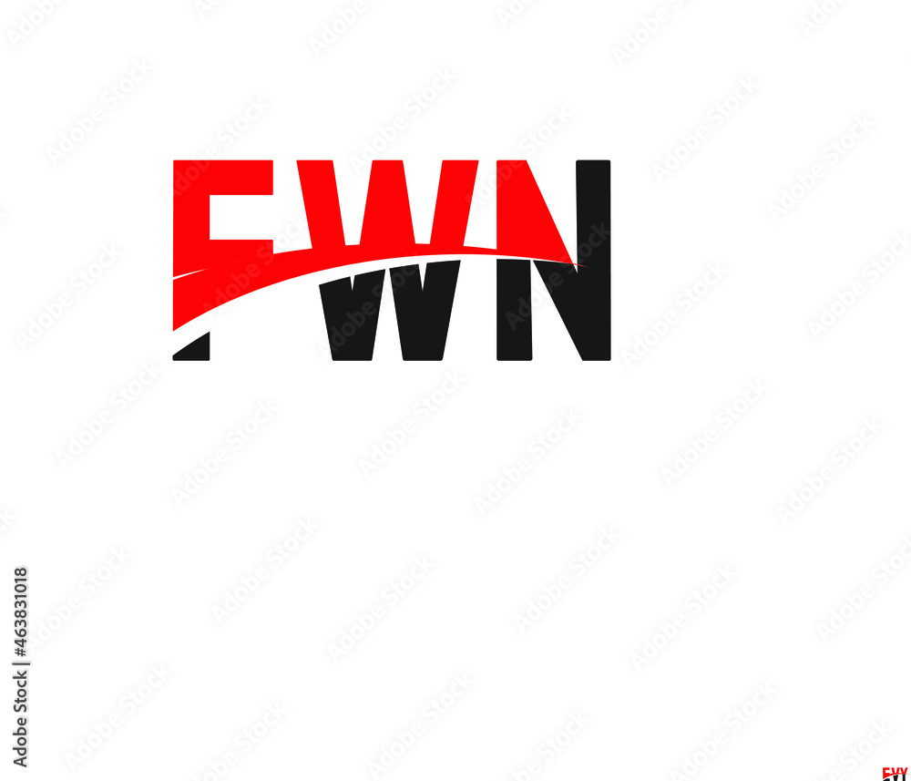 FWN Letter Initial Logo Design Vector Illustration FWN Letter Initial Logo Design Vector Illustration