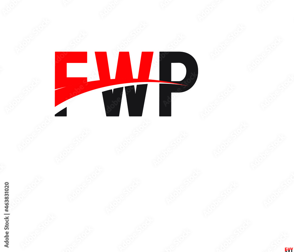 FWP Letter Initial Logo Design Vector Illustration FWP Letter Initial Logo Design Vector Illustration