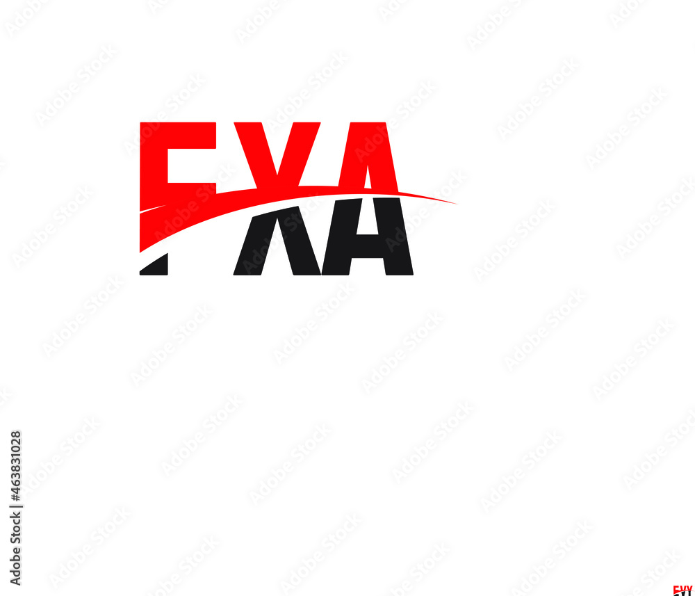 Fototapeta premium FXA Letter Initial Logo Design Vector Illustration