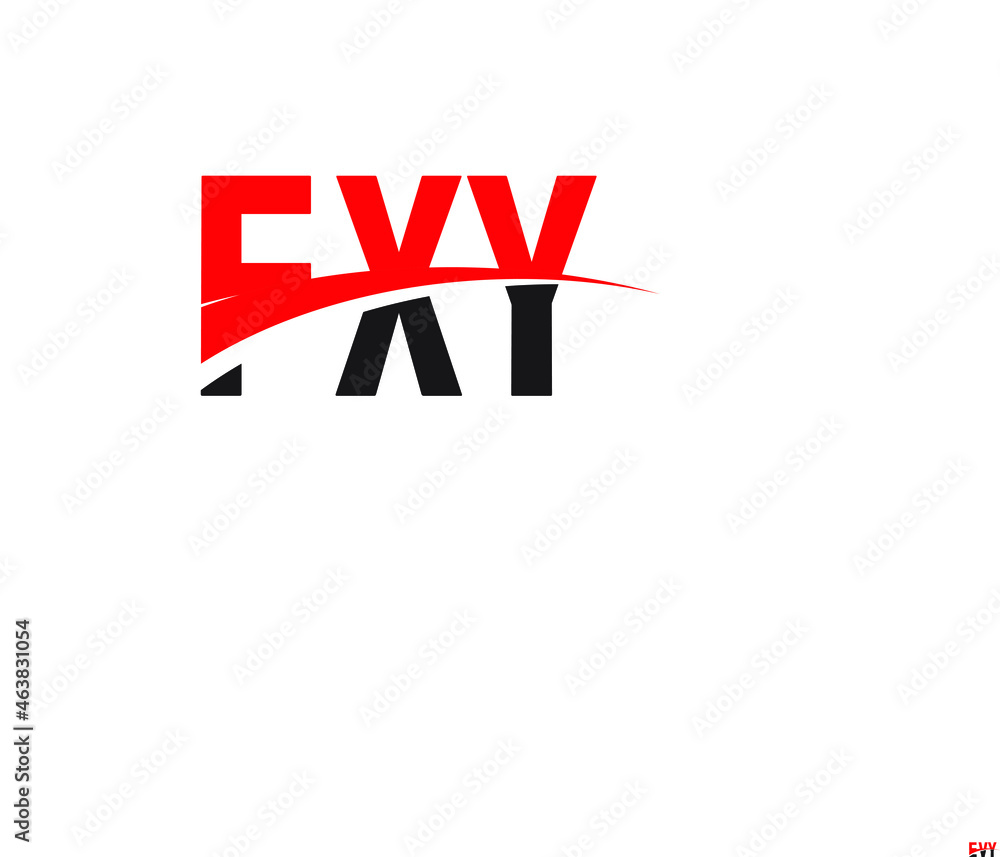 Obraz premium FXY Letter Initial Logo Design Vector Illustration