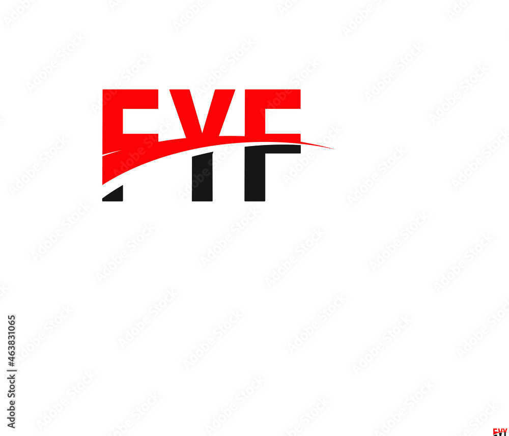 Obraz premium FYF Letter Initial Logo Design Vector Illustration
