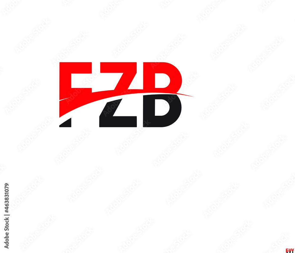 FZB Letter Initial Logo Design Vector Illustration FZB Letter Initial Logo Design Vector Illustration
