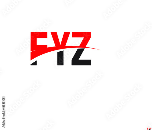 FYZ Letter Initial Logo Design Vector Illustration