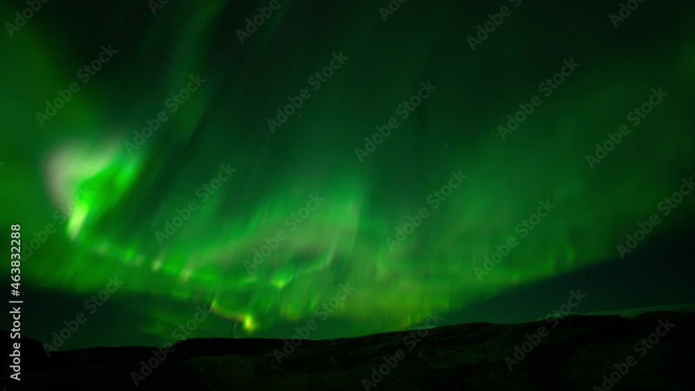 4K Time lapse of Aurora Borealis - Northern lights - over Iceland 4K Time lapse of Aurora Borealis - Northern lights - over Iceland