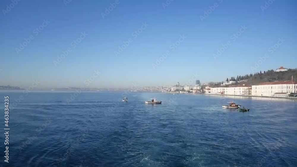 Sailing boats in Bosporus strait, Istanbul Sailing boats in Bosporus strait, Istanbul