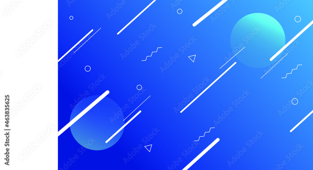 Blue background vector with lines and shapes for design Blue background vector with lines and shapes for design