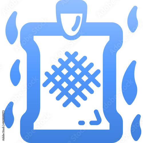hot water bottle gradient icon