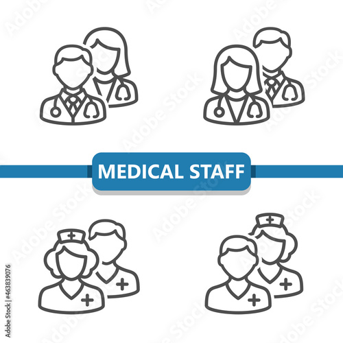 Medical Team - Doctor, Nurse Icons