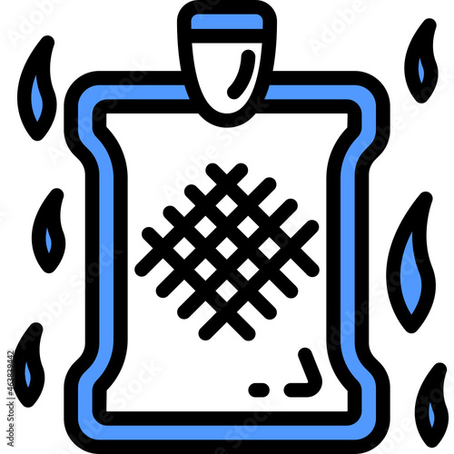hot water bottle one color icon