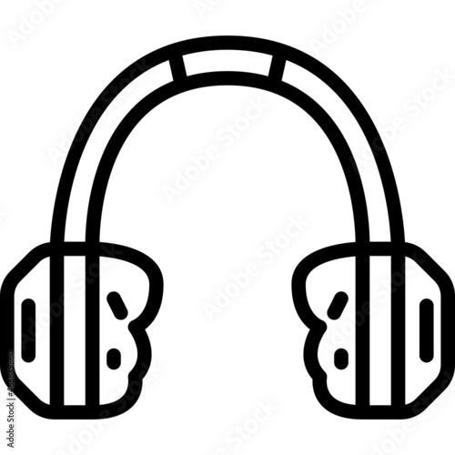 earmuffs line icon