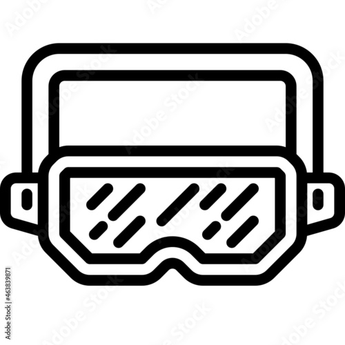 goggle line icon